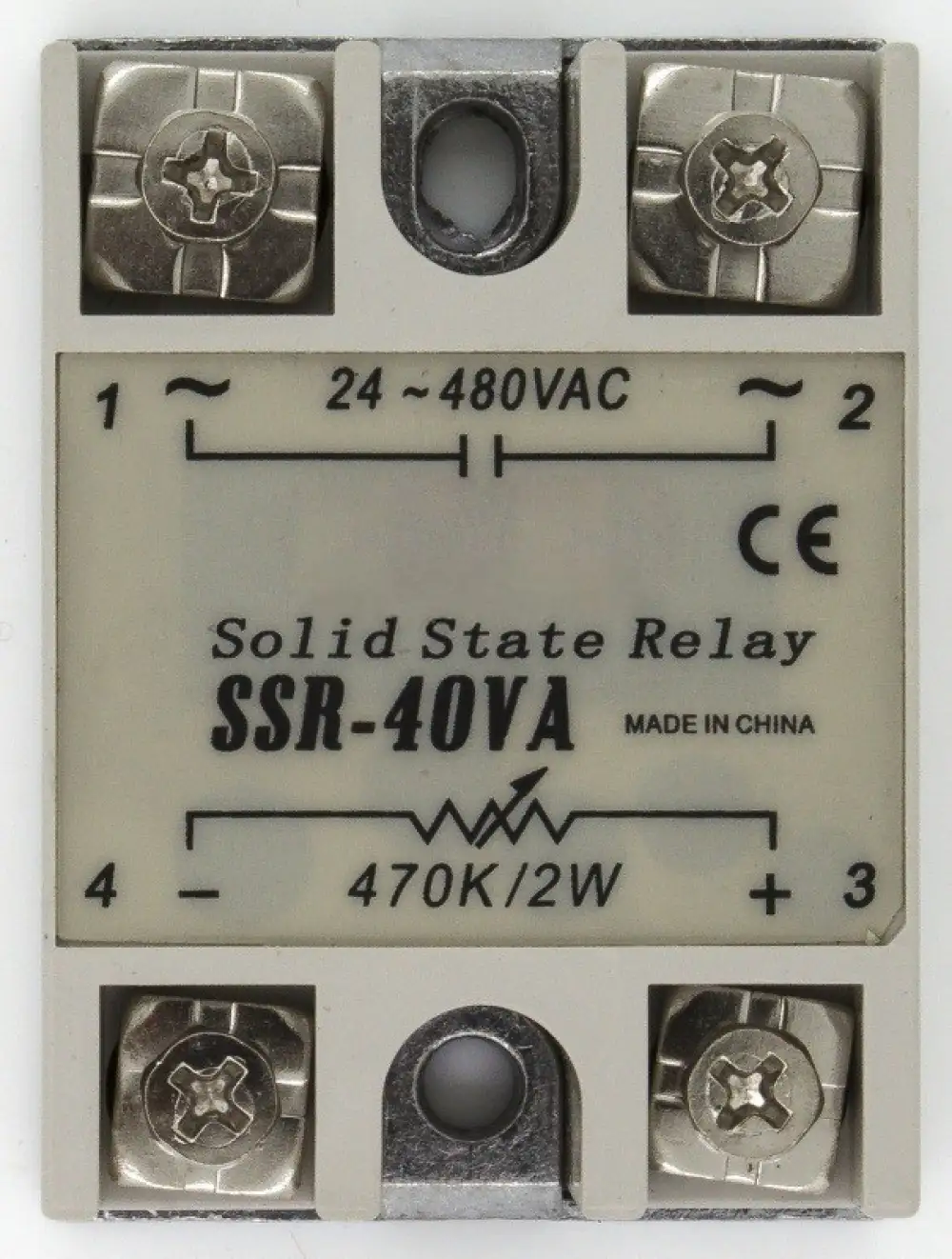 SSR-40VA single phase resistance to AC 40A 24-480V solid state voltage regulator 40VA SSR