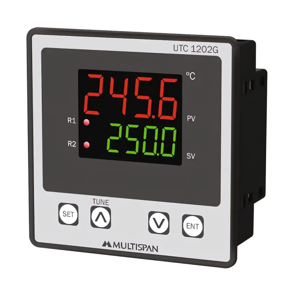 MULTISPAN UTC-1202G 4 Digit Dual Display Dual Output Accurate PID Controller