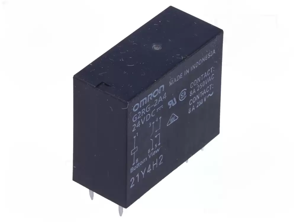 Omron-G2RG-2A4 24VDC Relay electromagnetic DPST-NO Ucoil 24VDC 