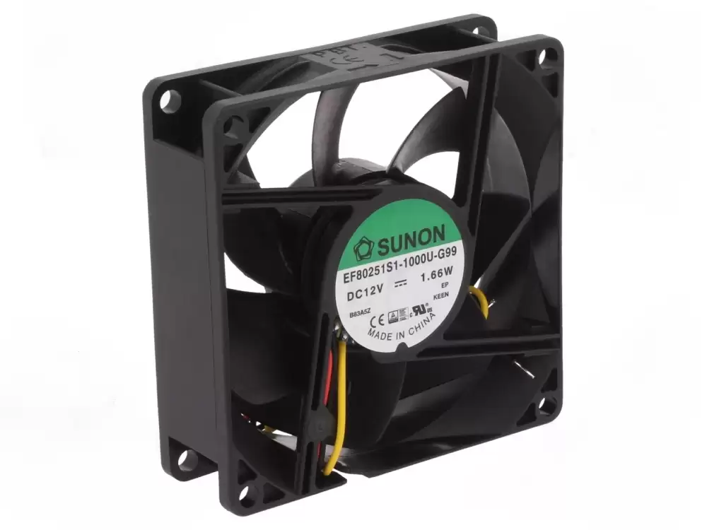  SUNON Cooling Fan-EF80251S1-1000U-G99| 80x80x25  12vDC 3wire