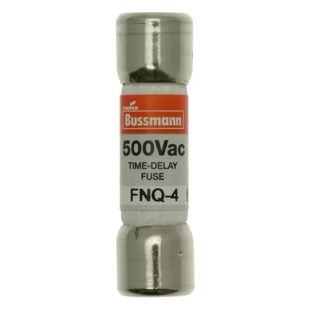 BUSSMANN - FNQ-4, FNQ Fuse, Time Delay, MIDGET FUSE 4A 500V AC 