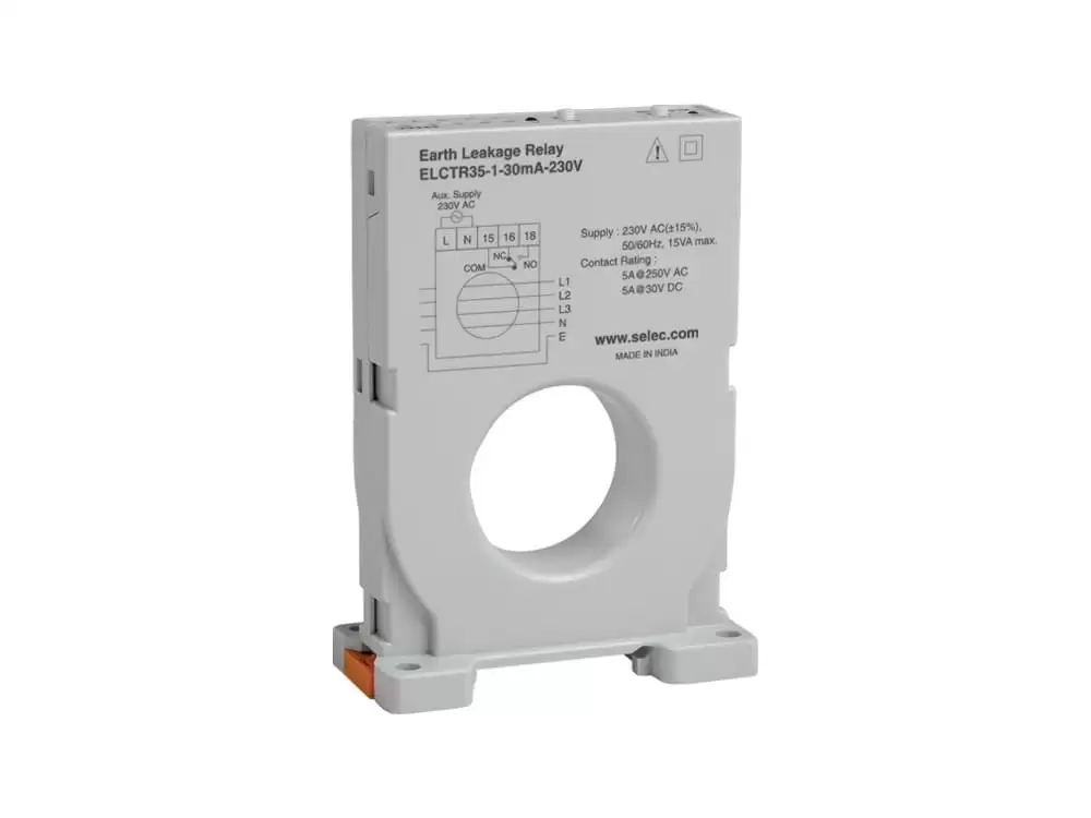 SELEC-ELCTR35-1-30mA-230V-CE,Earth Leakage Relay
