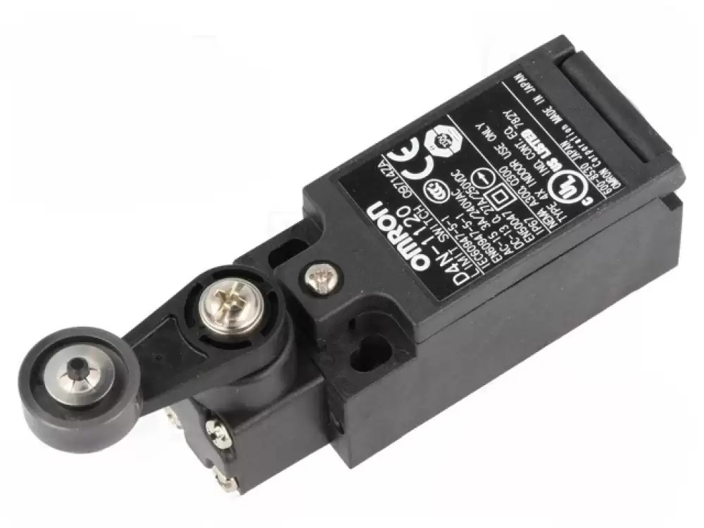 OMRON -D4N-1120 Limit switch lever R 26mm, plastic roller 17,5mm NO + NC