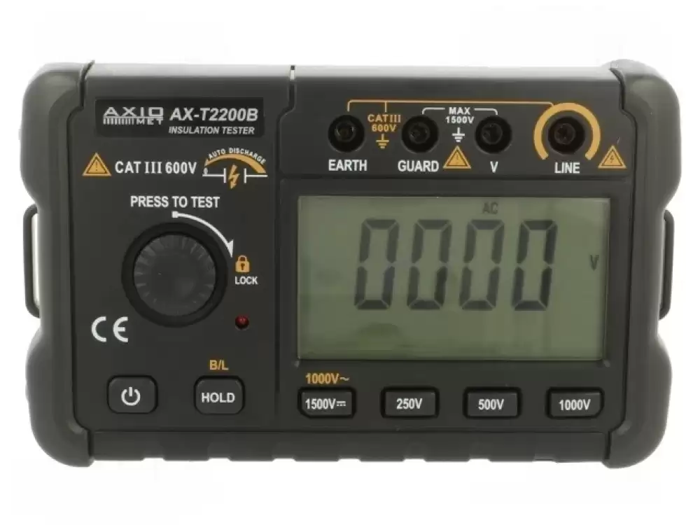 AXIOMET AX-T2200B Meter insulation resistance LCD 
