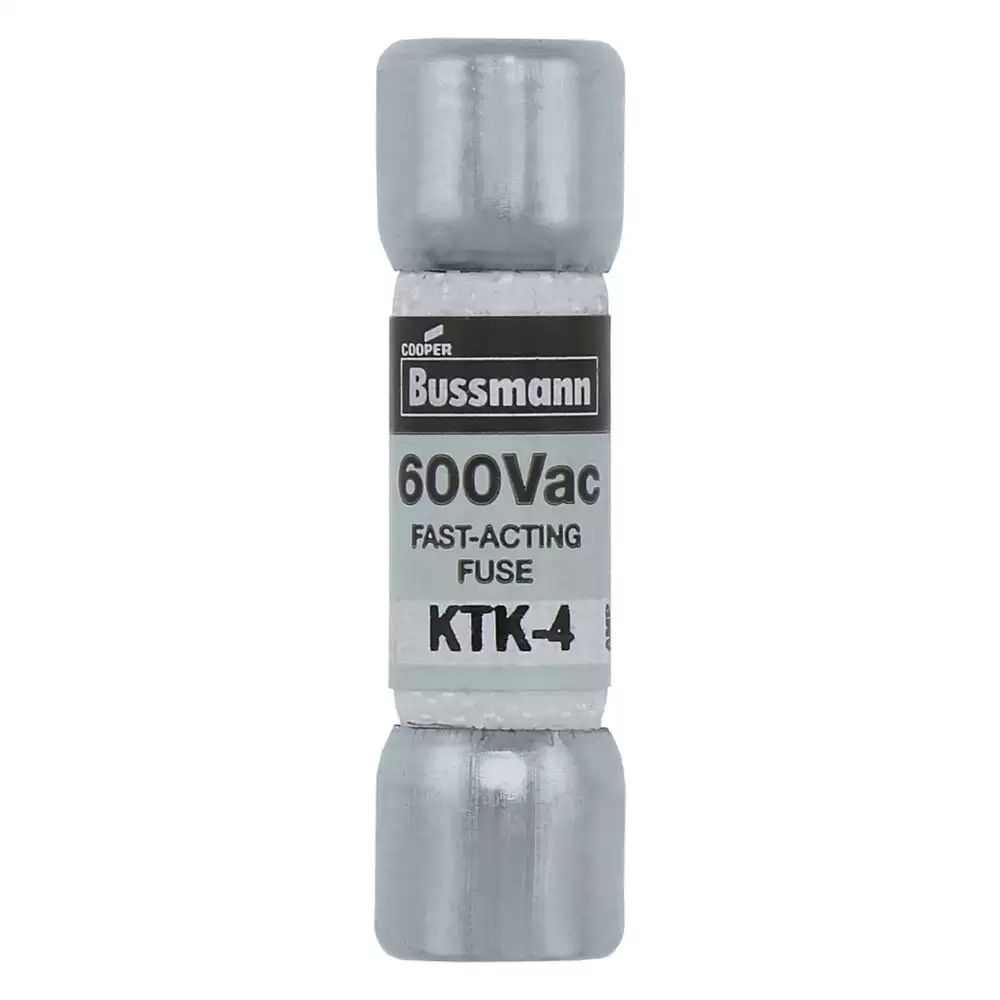 BUSSMANN - KTK-4 LIMITRON Fast-acting 4A Fuse 600V AC 