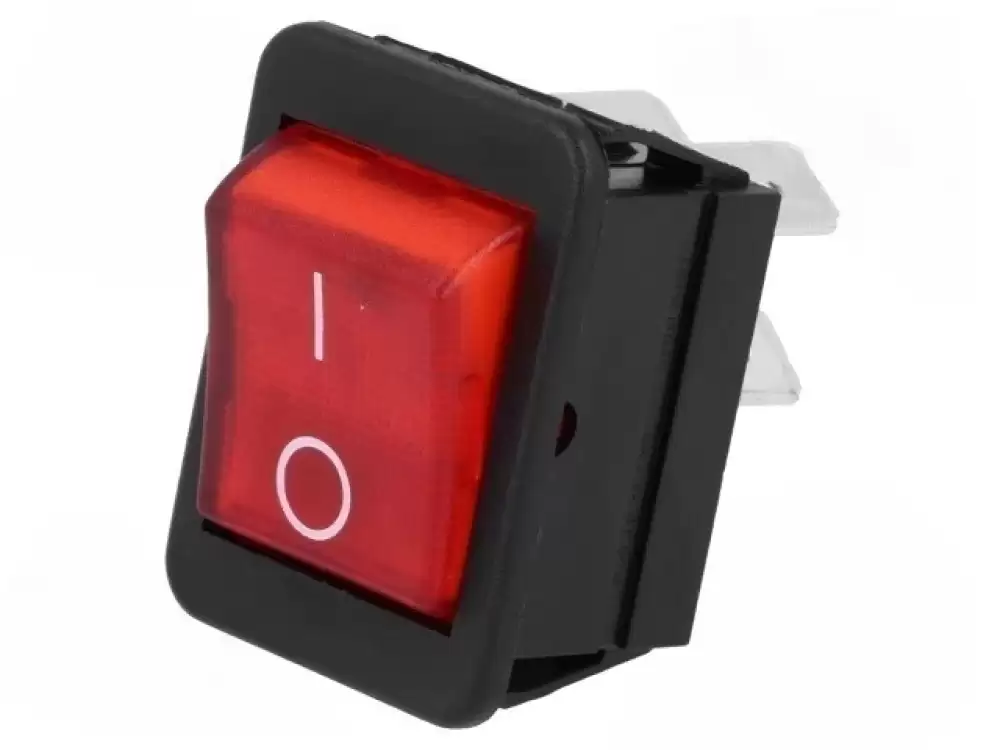 BULGIN- C1353ABMBR3602AW |Rocker Switch 16Amp 250VAC DPST ON-OFF 