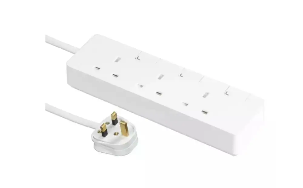 TSH33_3_WE 3G Trailing socket With Switch , white SCHNEIDER