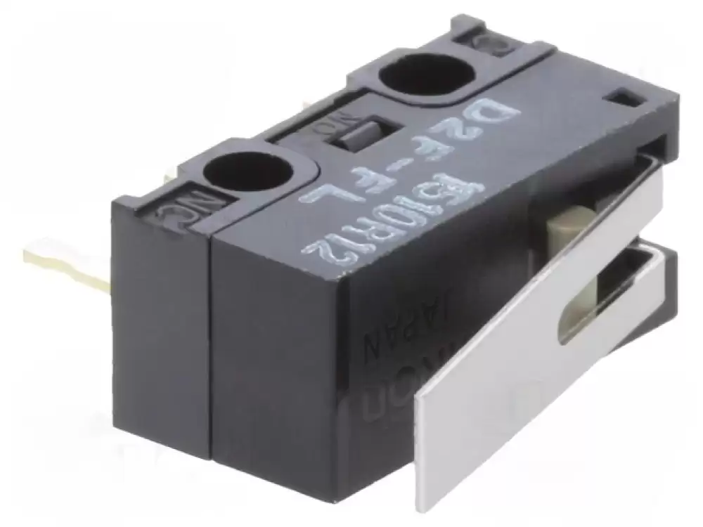 OMRON-D2FFL microswitch SNAP ACTION with lever ON-ON 