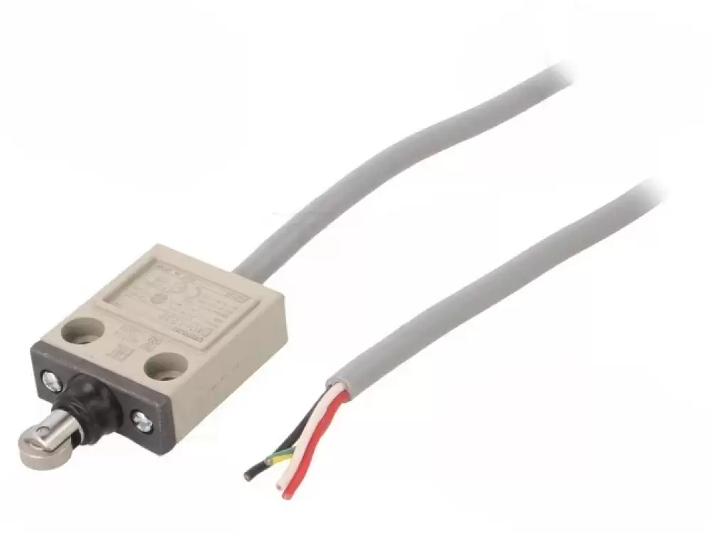 OMRON -D4C-1232 Limit switch plunger with metal roller 12mm NO + NC 10A
