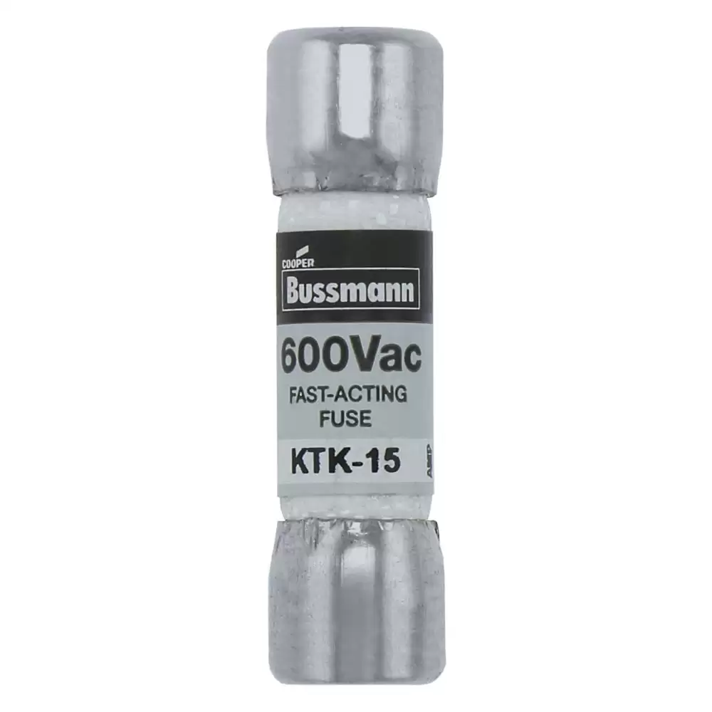 BUSSMANN - KTK-15 LIMITRON Fast-acting 15A Fuse 600V AC 