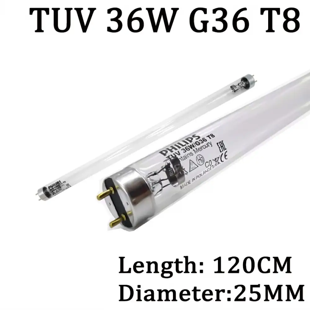 UV LAMP TUV36WG36T8 36W LENGHT 120CM DIAMETER 25MM 