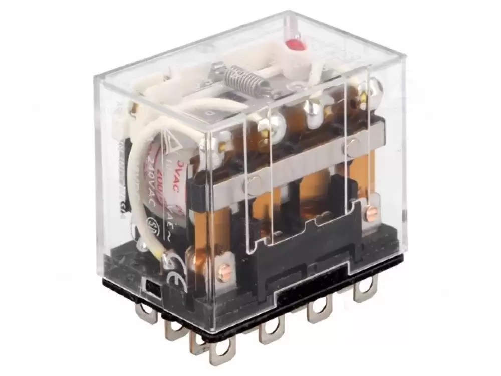 Omron-LY4N 200220VAC Relay electromagnetic 4PDT Ucoil 220VAC 