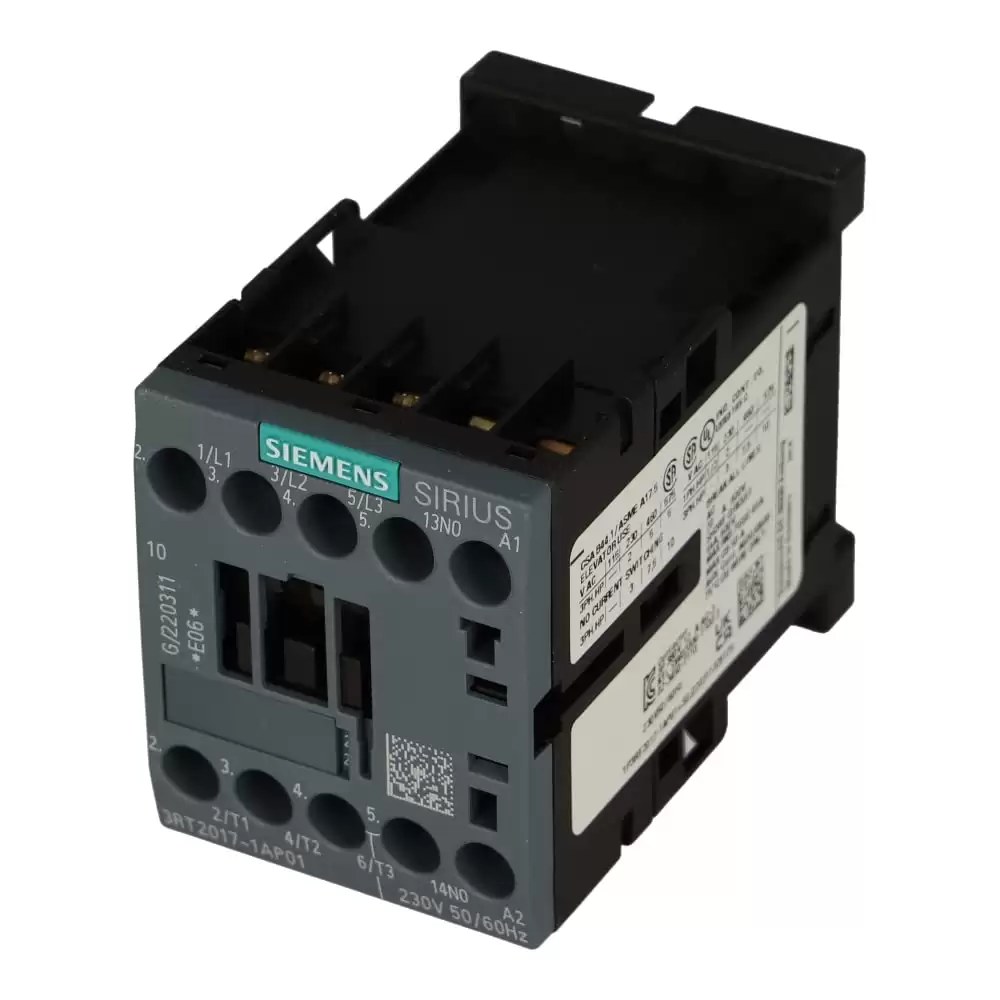 SIEMENS 3RT2017-1AP01 contactor 3 pole 7NO 12A 230VAC 1NO.ORGINAL PN.3RT2017-1APO1  AVAILABLE ONLY WITH END USER DECLARATION