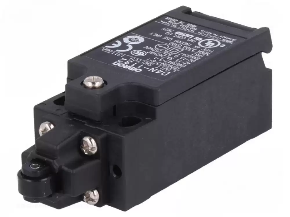 OMRON -D4N-1132 Limit switch plastic roller 9,5mm NO + NC 10A max.240VAC