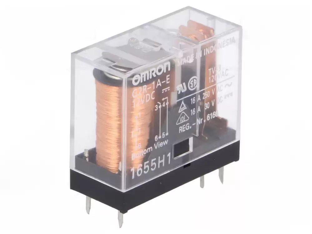 Omron-G2R-1A-E 12VDC Relay electromagnetic SPST-NO Ucoil 12VDC 