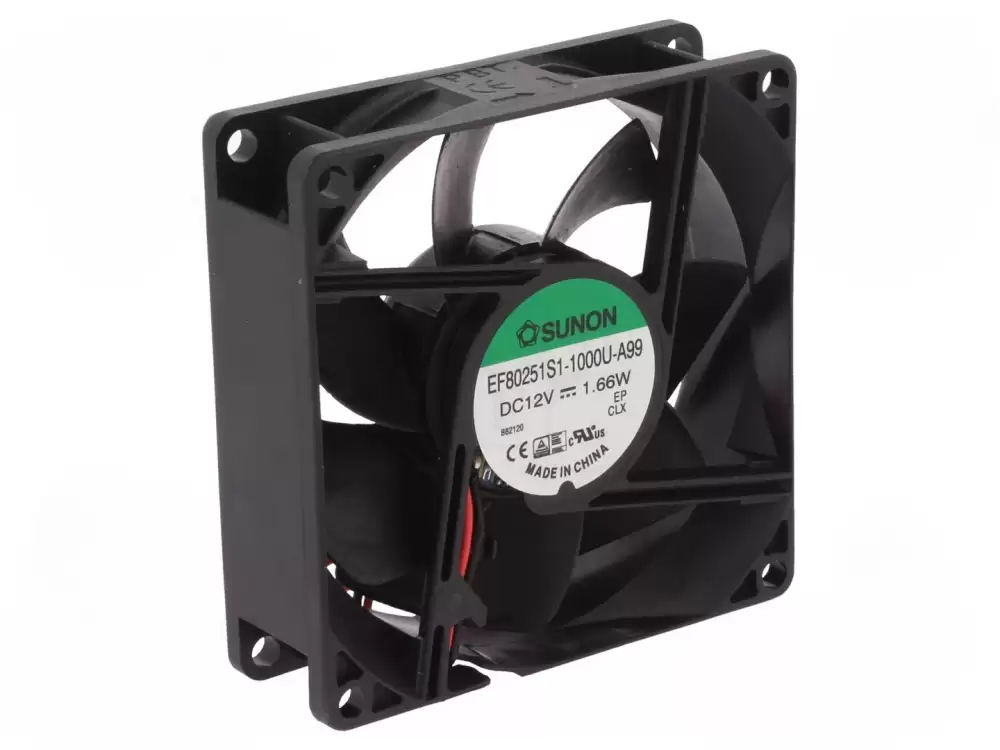  SUNON Cooling Fan- EF80251S1-1000U-A99| 80x80x25  12vDC 2wire