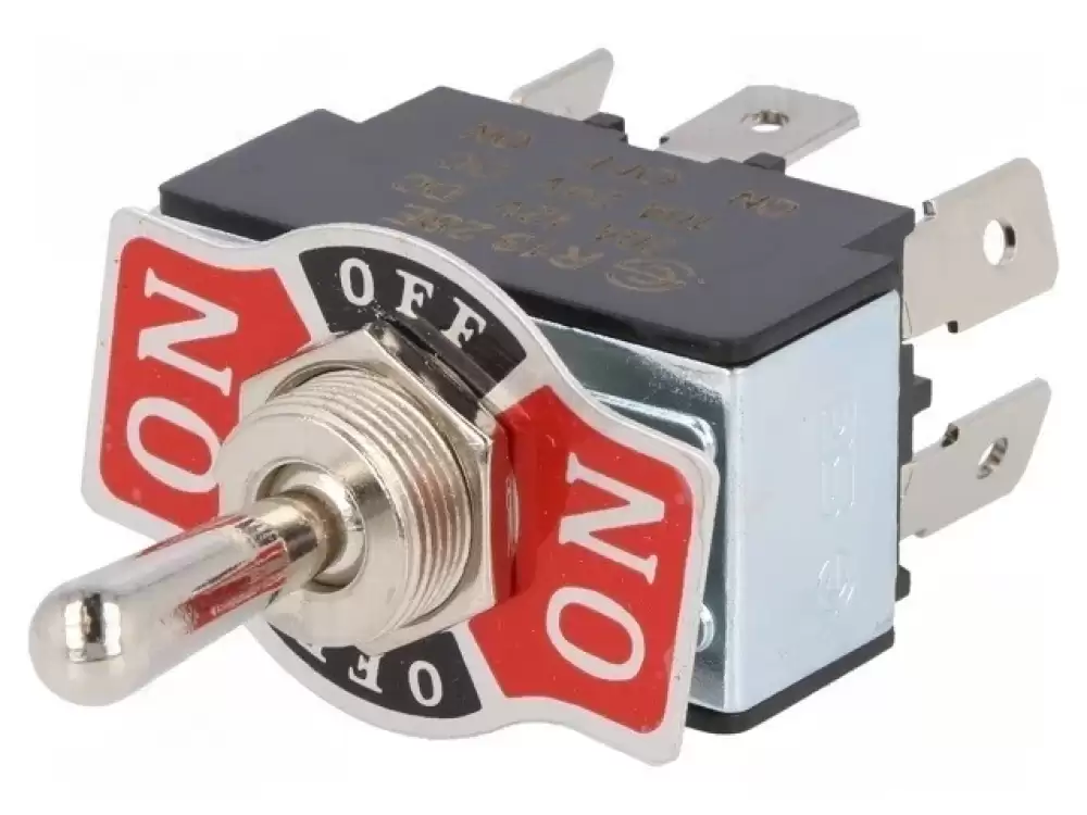 SCI   -R13-28E-01-HPH |Toggle Switch 20Amp DP3T ON-OFF-ON 
