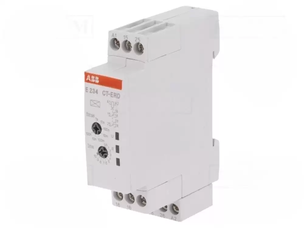 ABB-1SVR500100R0100 Timer 0,05s100h DPDT 250VAC5A Usup 24240VAC 2448VDC IP20