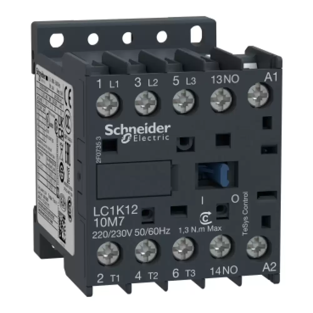 Schneider LC1K1210B5 Mini Contactor  12Amp 24VAC,Auxiliary Contact NO