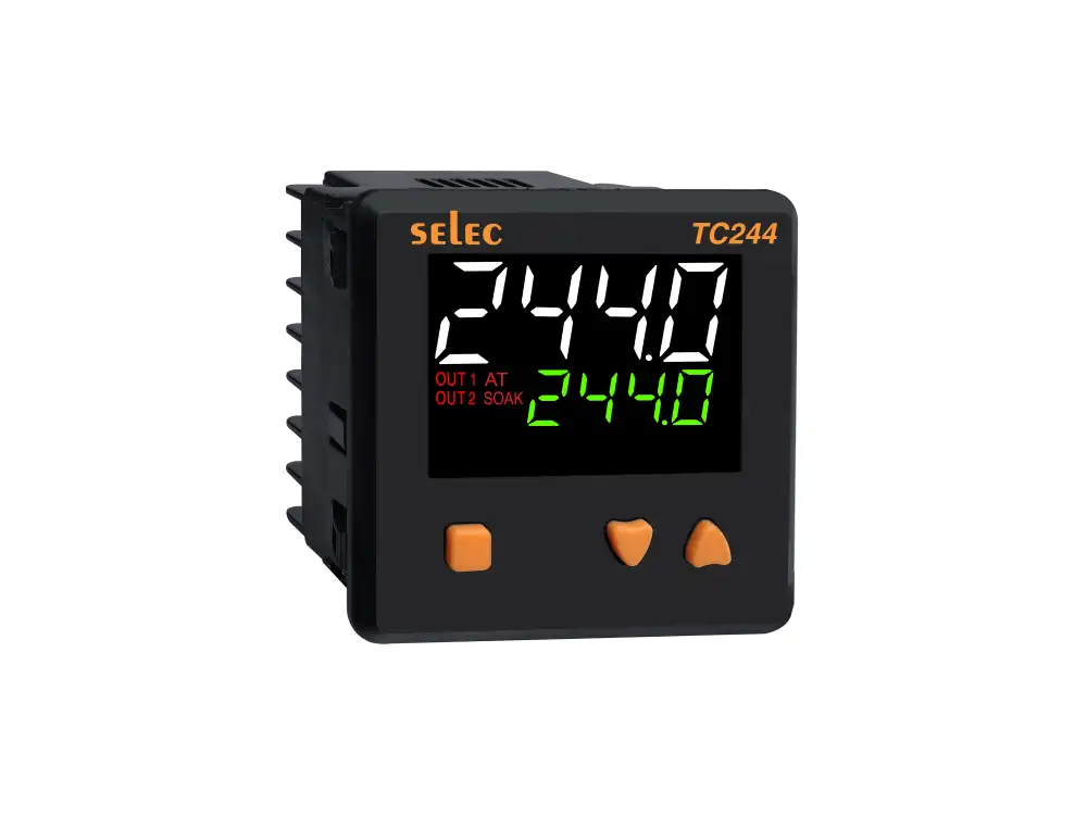 SELEC TC244CX, DUAL DISPLAY, DUAL SET POINT,RELAY SSR+RELAY OUT PUT,72X72MM