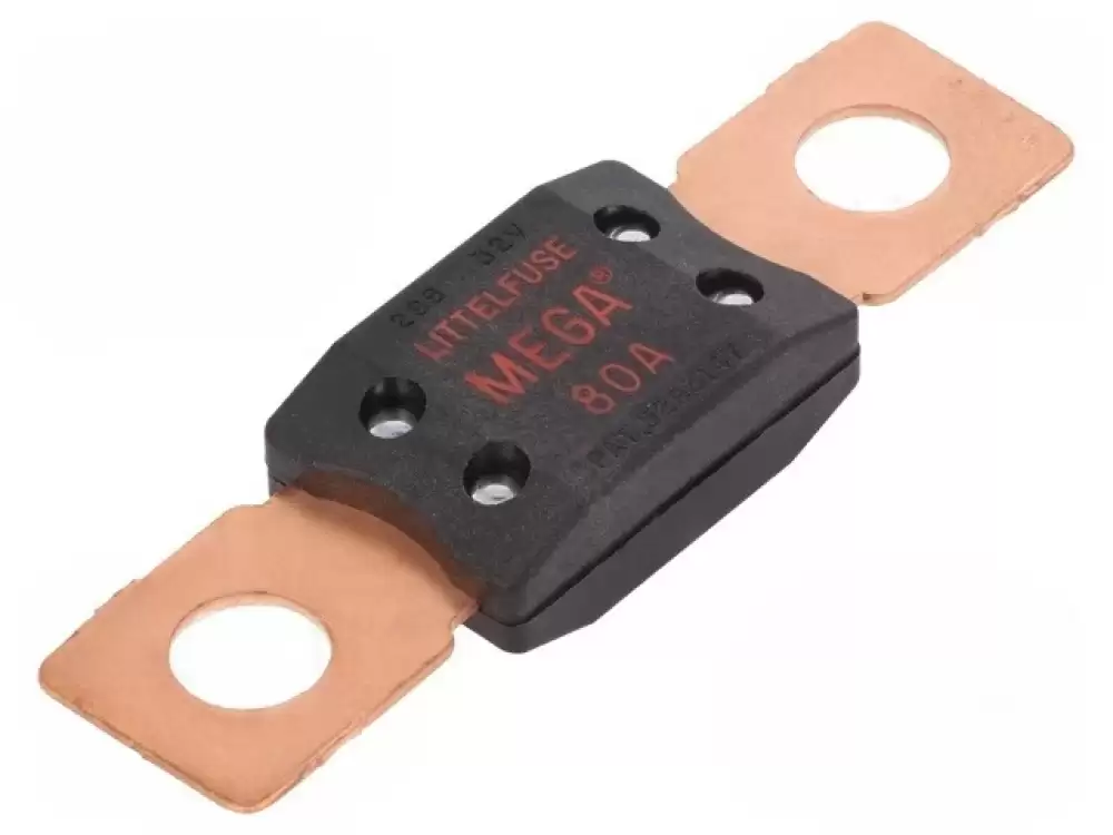 LITTLEFUSE Fuse fuse 80A 32VDC M8 screw automotive 68.6mm 