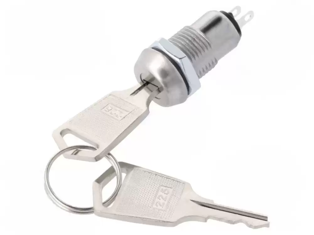 Key Switch-KS-31225 1A 125VAC SPST OFF-ON 
