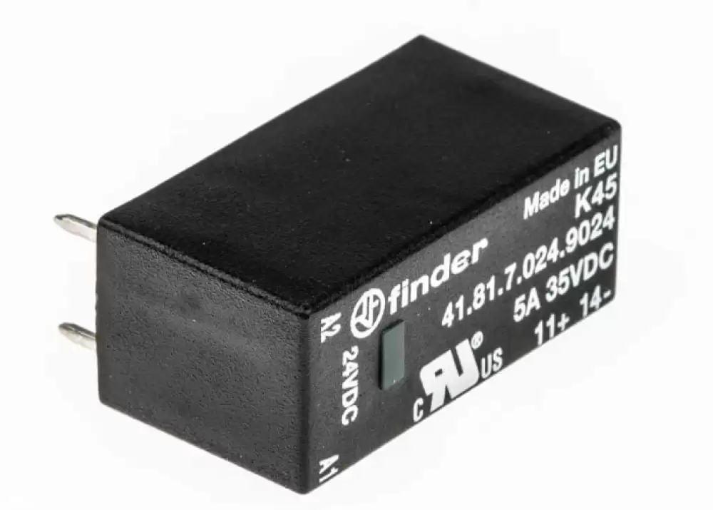 FINDER 41.81.7.024.9024 Solid State Relay IP 14-32VDC 5AMP 1.5-35VDC