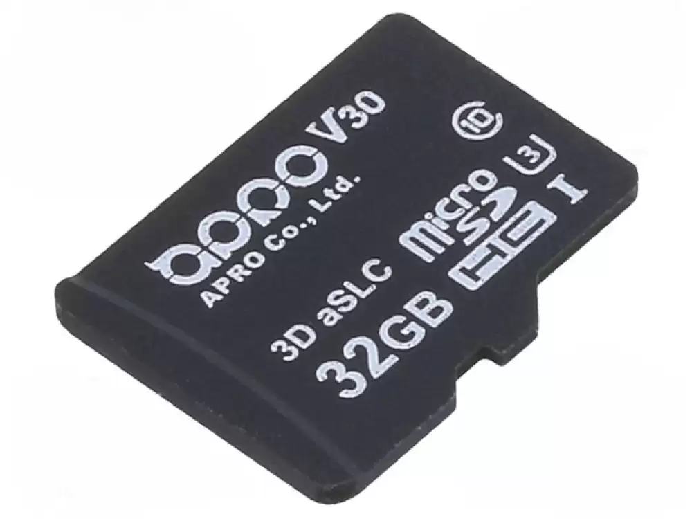 APRO- SPMSD032G-PTCT5AS Memory Card 3D aSLC, microSDHC 32GB PHANES-T 