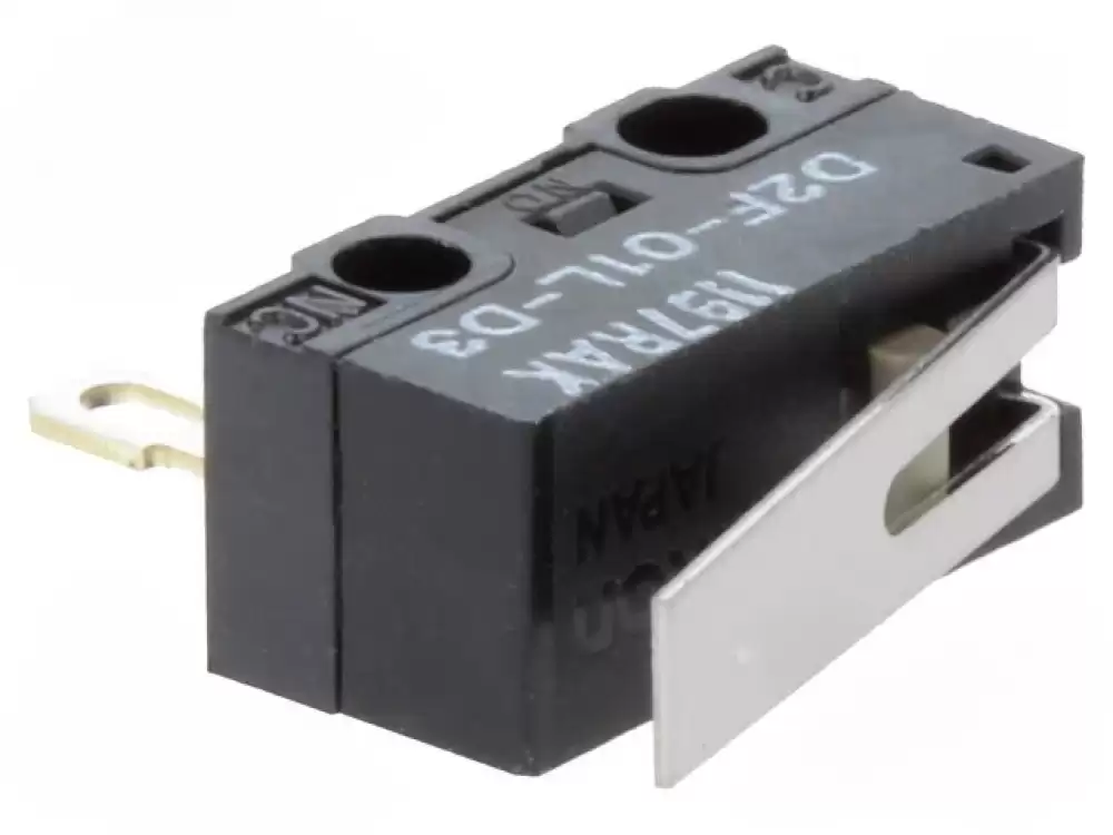 OMRON-D2F-01L microswitch SNAP ACTION 3A125VAC  0.1A30VDC with lever 