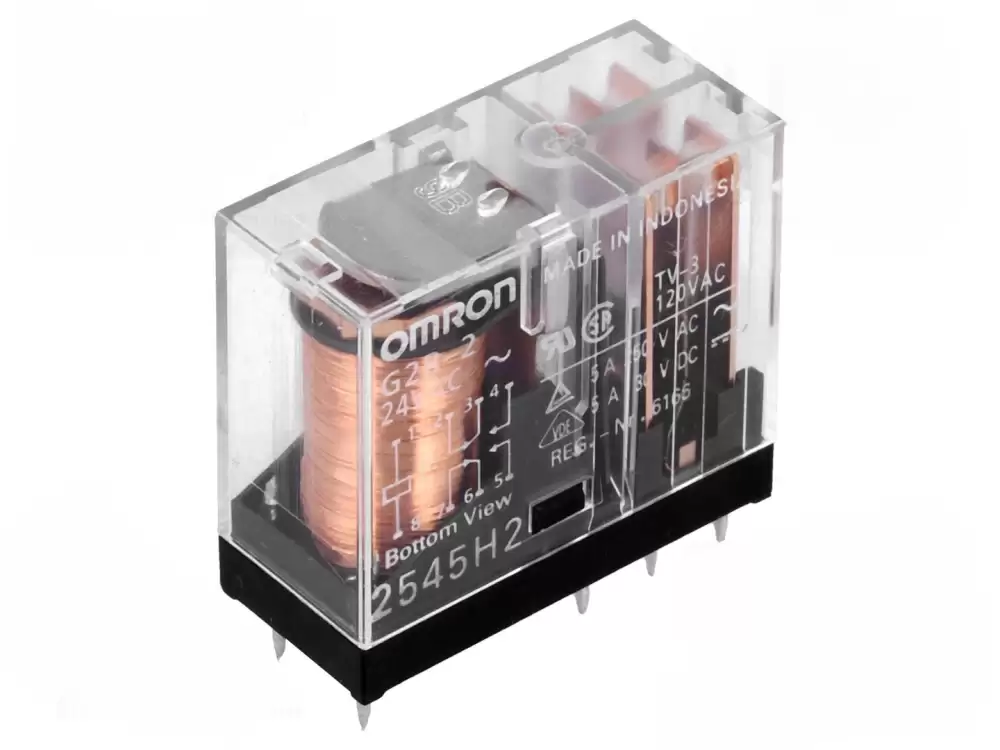 Omron-G2R-2 24VAC Relay electromagnetic DPDT Ucoil 24VAC 