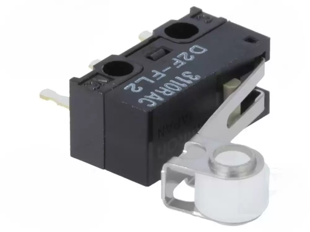 OMRON-D2FFL2 microswitch SNAP ACTION with lever ON-ON 