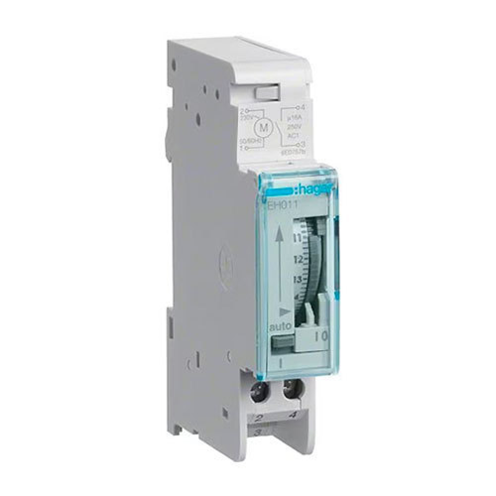 HAGER EHN011 Daily time switch 1 channel, 1 module with reserve
